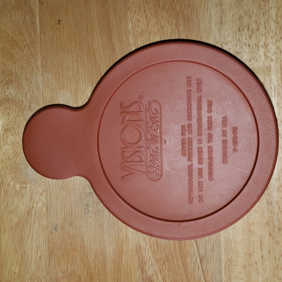 Vintage Visions 2 Heat & Eat Amber Corning Pyrex bowls 1 Lid - Picture 9 of 10